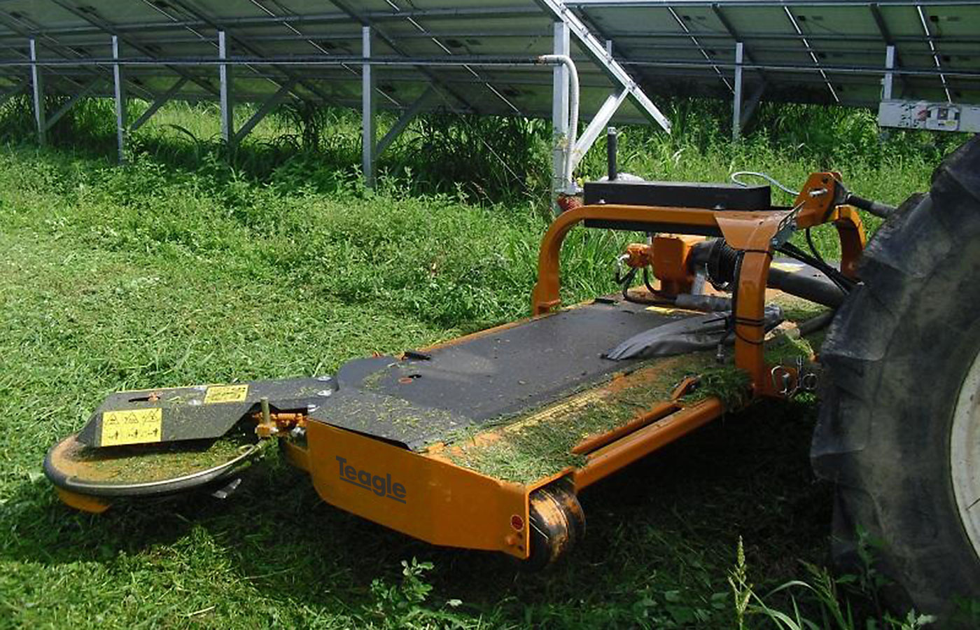 AV cutting around solar panels