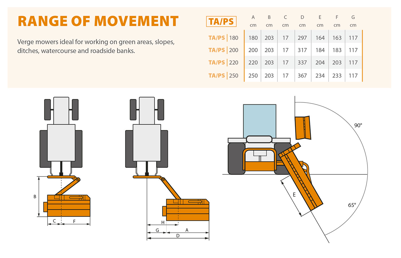 TA/PS Range of movement